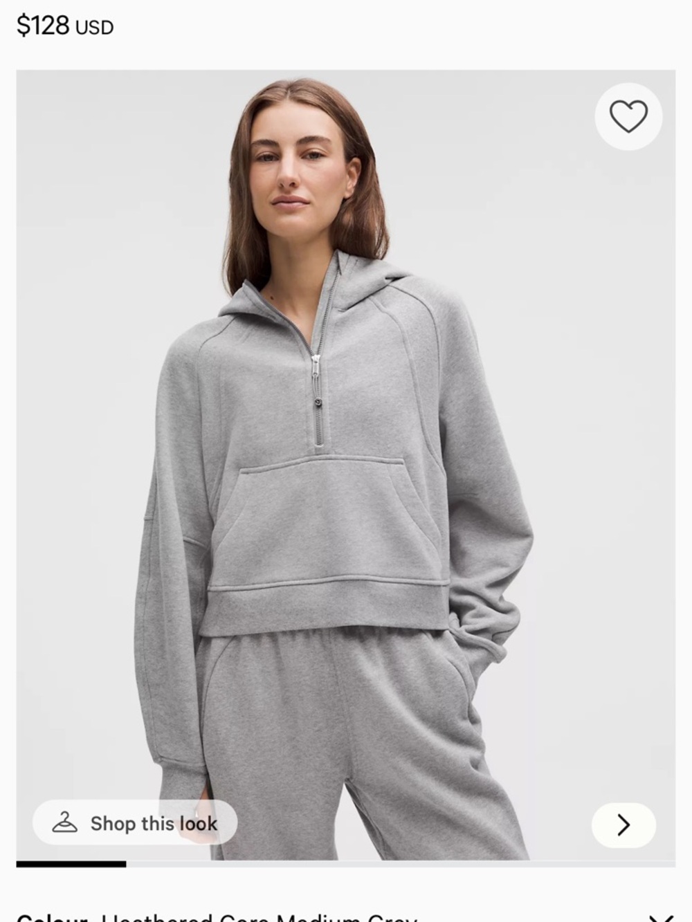 Lululemon Light Blue Scuba Half Zip